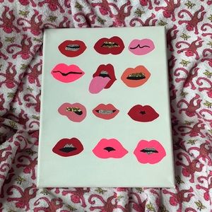 Handmade Lips Painting
